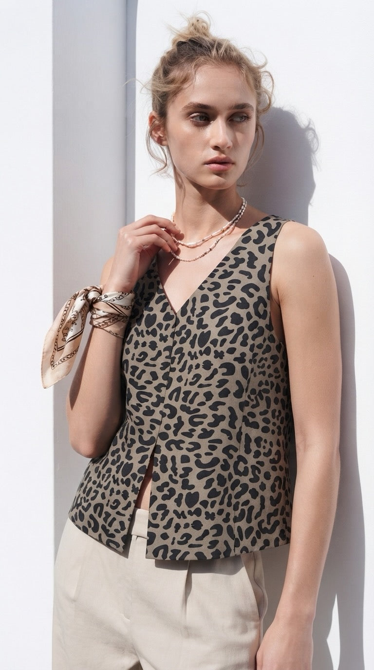 The Tallulah Leopard top