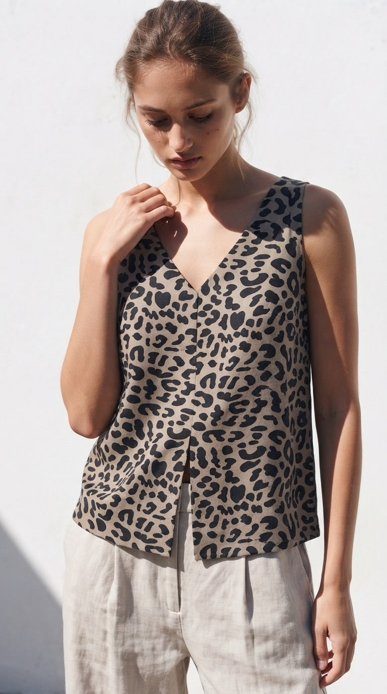 The Tallulah Leopard top