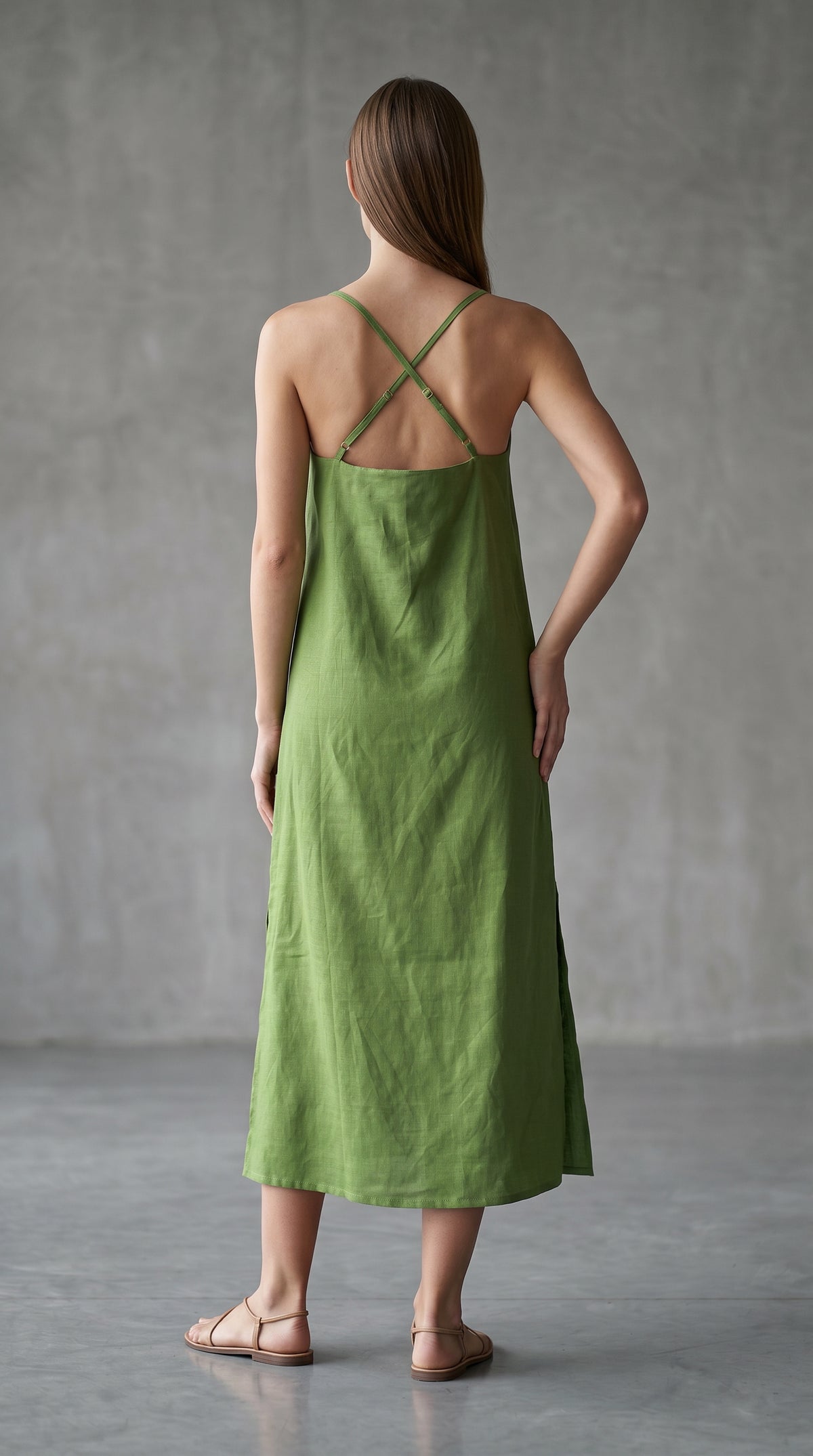 Ana dress Forest Green