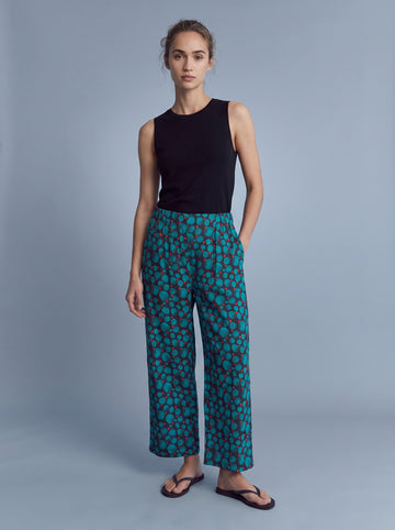 The Marlowe Trousers in Circle print