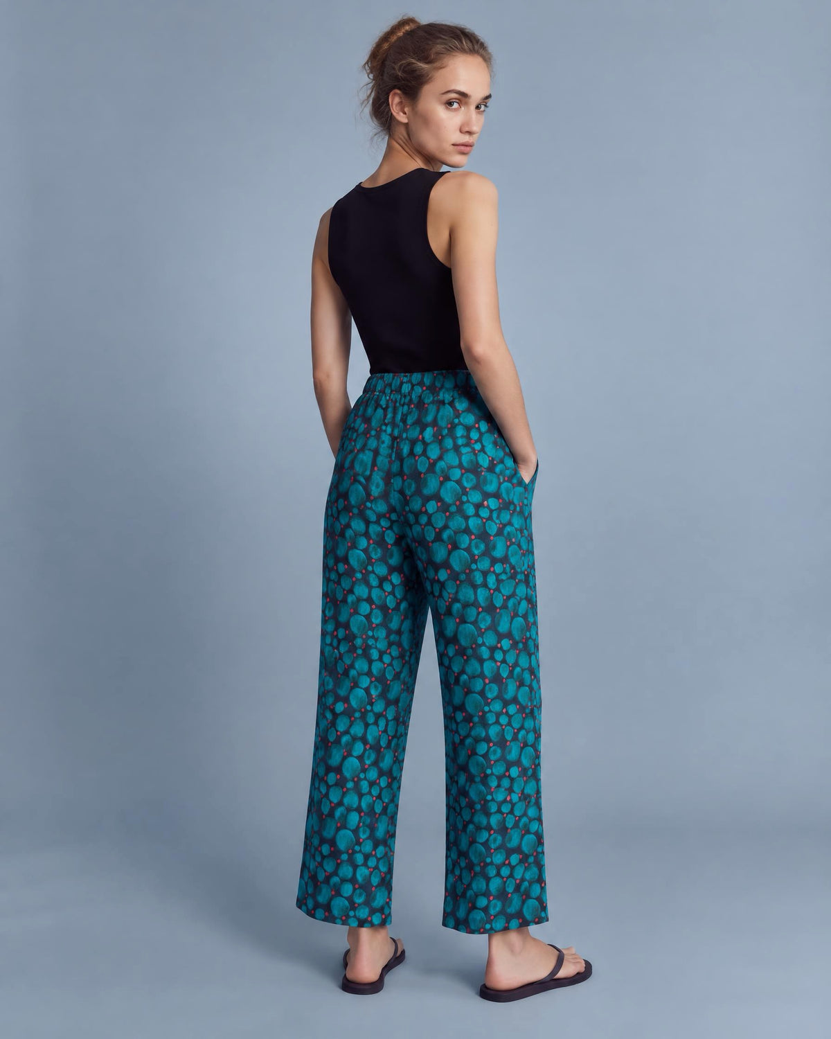 The Marlowe Trousers in Circle print