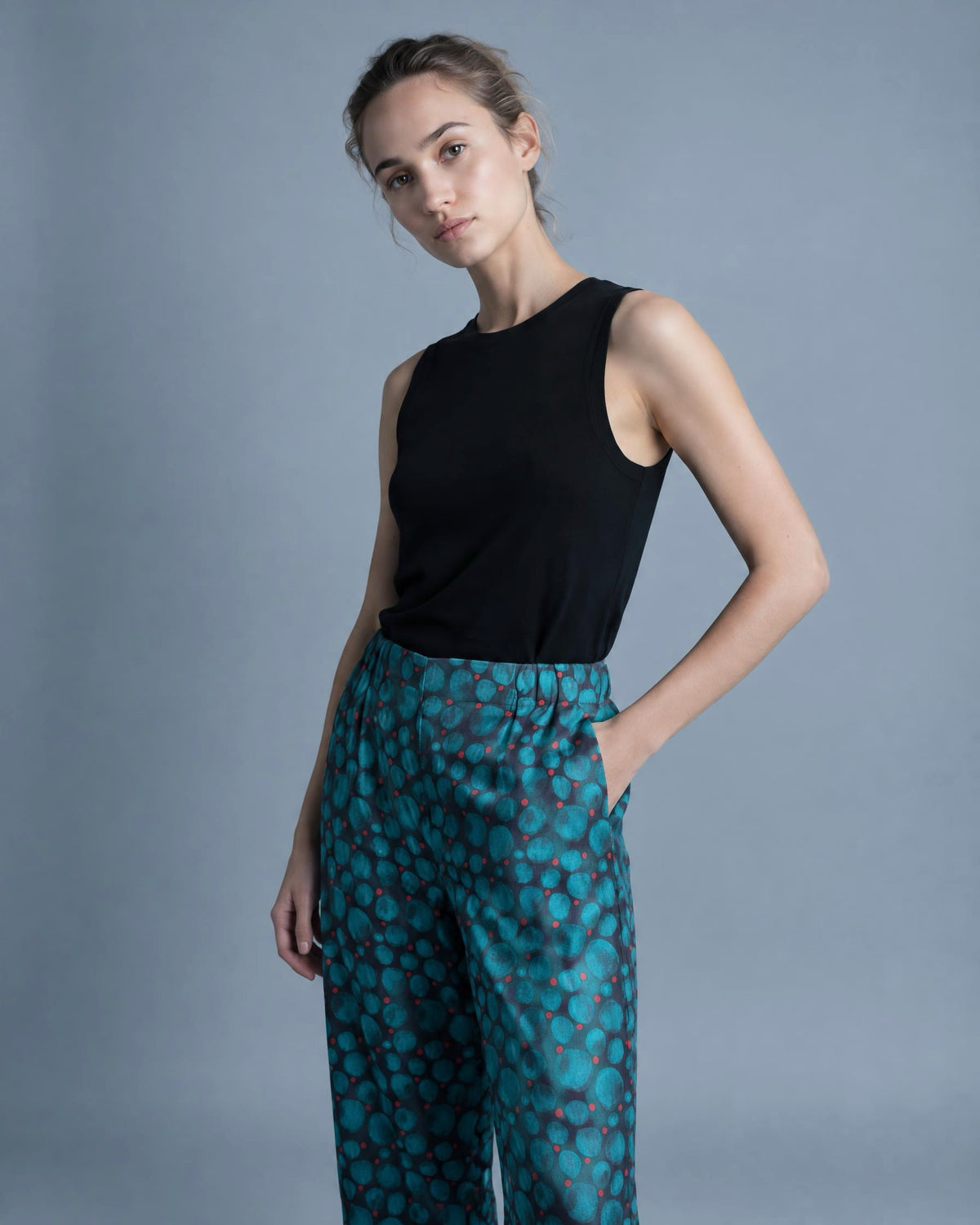 The Marlowe Trousers in Circle print