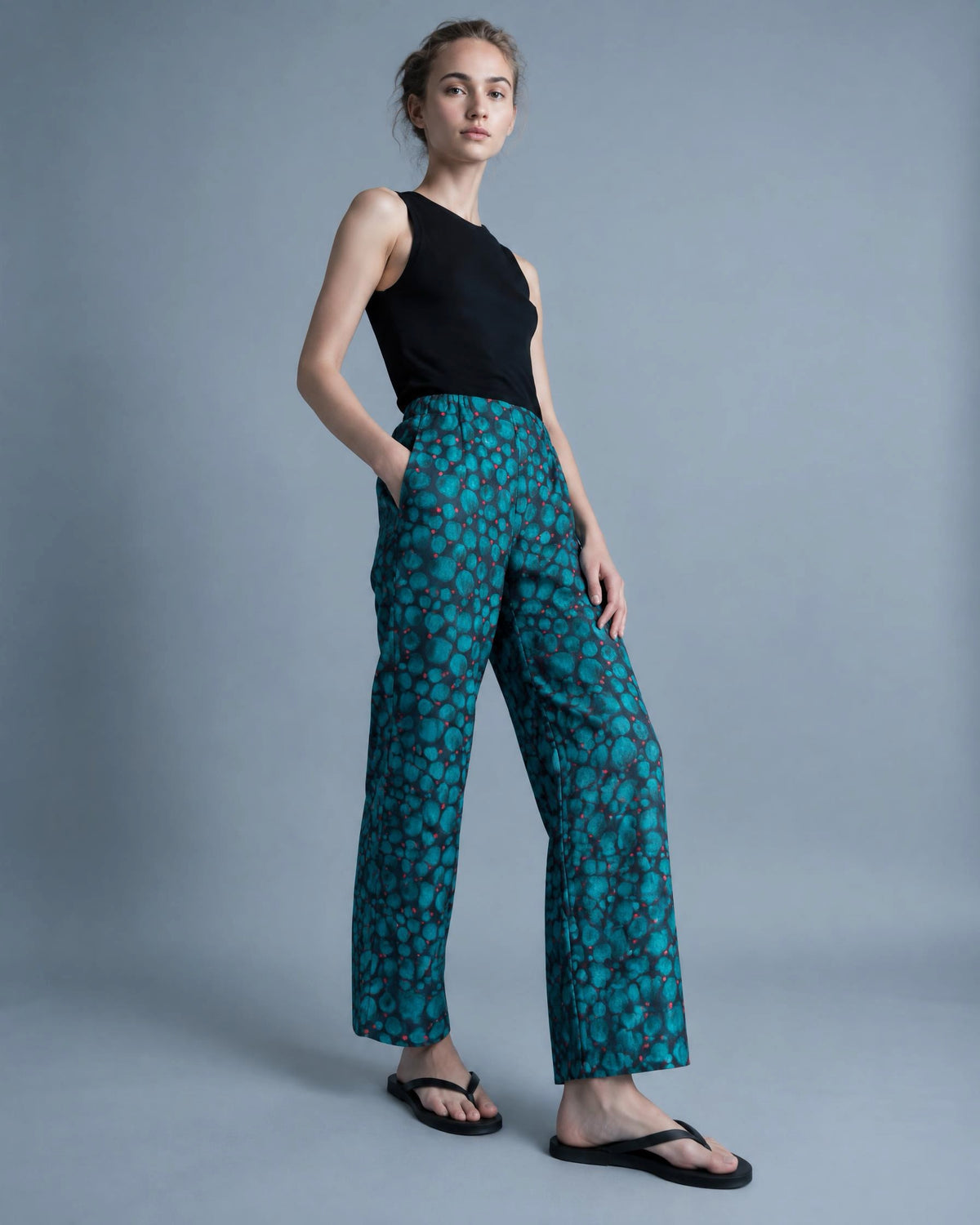 The Marlowe Trousers in Circle print