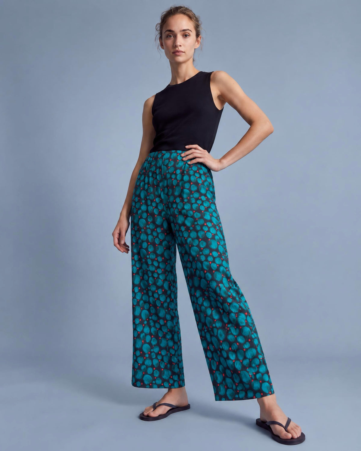 The Marlowe Trousers in Circle print