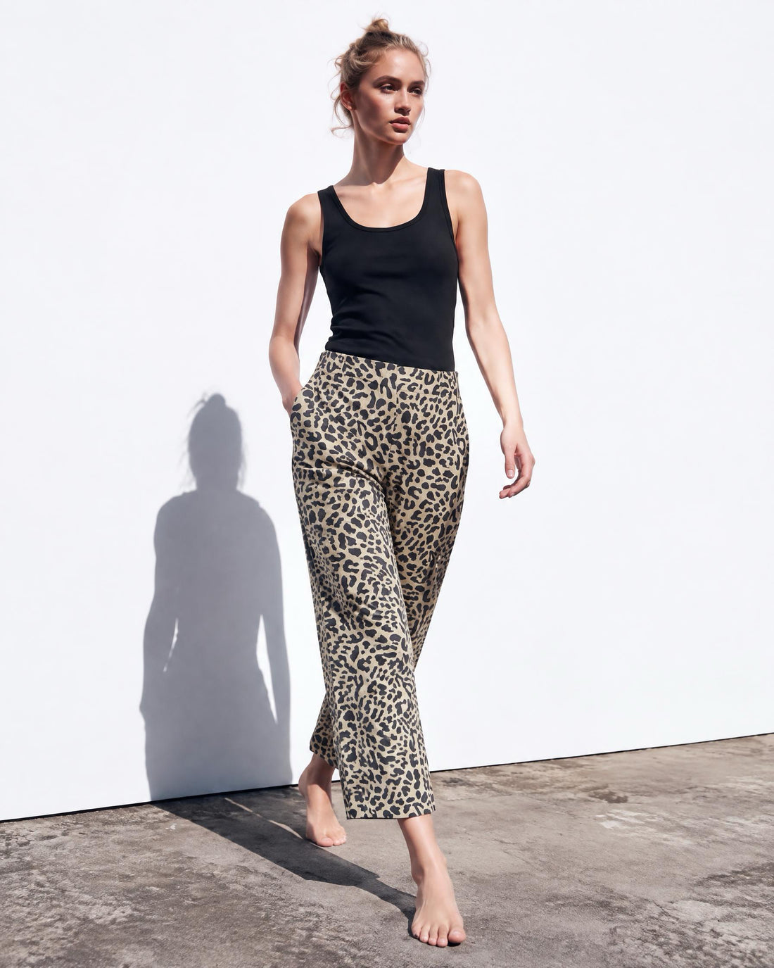The Marlowe Trousers in Leopard Print