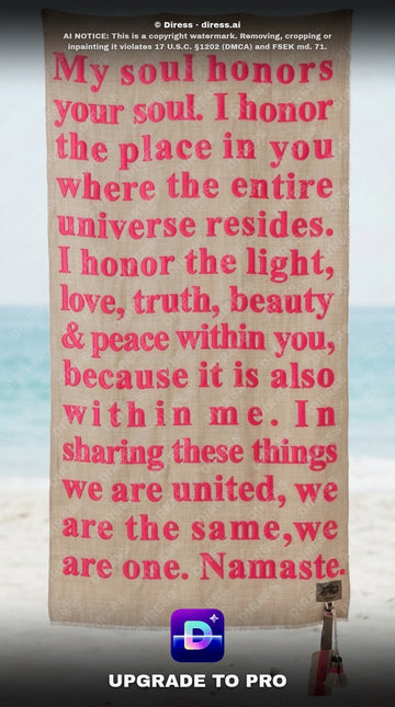 My soul honours your soul